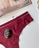 Orijinal Lazer Kesim Spandex Invisible Dikişsiz Transparan Detaylı Tanga- 2803