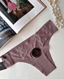 Orijinal Lazer Kesim Üstün Kalite Spandex Invisible Dikişsiz Dantelli Slip- 2804