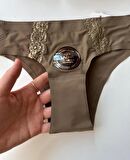 Orijinal Lazer Kesim Üstün Kalite Spandex Invisible Dikişsiz Dantelli Slip- 2804