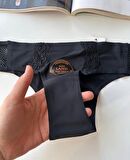 Orijinal Lazer Kesim Üstün Kalite Spandex Invisible Dikişsiz Dantelli Slip- 2804