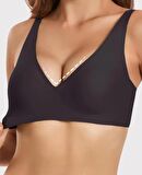 Carma İthal Balensiz Dikişsiz İce-Silk Yarı Push-up İnce Askılı Sütyen