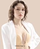 Intive Göğüs ve Sırt Dekolte Kıyafetler İçin Balenli Hayalet Push-up Büstiyer Sütyen