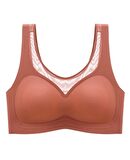 Isabel Tül Detaylı İthal Dikişsiz Balensiz İce-Silk Bralet-Spor Sütyeni -681