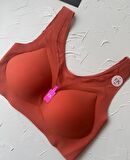 Isabel Tül Detaylı İthal Dikişsiz Balensiz İce-Silk Bralet-Spor Sütyeni -681