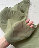 Isabel Tül Detaylı İthal Dikişsiz Balensiz İce-Silk Bralet-Spor Sütyeni -681