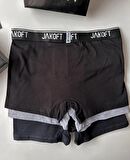 Jakoft Ultra Rahat Esnek %95 Pamuklu Üçlü Kutulu Erkek Boxer