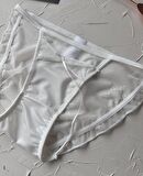 Lucia Japon Style Arkası Tül Saten Kurdele Detaylı Cheeky Külot/Slip-2858