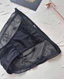 Lucia Japon Style Arkası Tül Saten Kurdele Detaylı Cheeky Külot/Slip-2858
