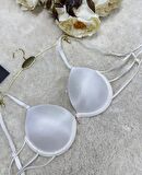 Le Jardin Valeria Biyeli Taşlı Mikro Push-up Arkası İp Detaylı Sütyen - 7007