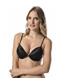 Le Jardin Valeria Biyeli Taşlı Mikro Push-up Arkası İp Detaylı Sütyen - 7007