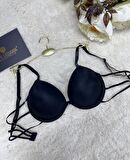 Le Jardin Valeria Biyeli Taşlı Mikro Push-up Arkası İp Detaylı Sütyen - 7007