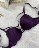 Le Jardin Monica Göğsü Şeritli Mikro Push-up Arkası İp Detaylı Sütyen - 7008