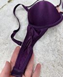 Le Jardin Monica Göğsü Şeritli Mikro Push-up Arkası İp Detaylı Sütyen - 7008