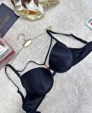 Le Jardin Monica Göğsü Şeritli Mikro Push-up Arkası İp Detaylı Sütyen - 7008