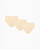 NBB Lazer Kesim Yüksel Bel 3'lü Paket Külot (Bordo, Ten, Siyah, Pudra)