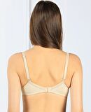 Nbb Mikro Kaplı Balenli Desteksiz Basic Sütyen (Ten, Siyah, Beyaz)- 3505