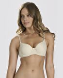 Nbb Mikro Kaplı Balenli Desteksiz Basic Sütyen (Ten, Siyah, Beyaz)- 3505