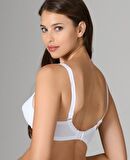 NBB Klasik Balensiz Desteksiz Penye Micro Sütyen (Beyaz, Siyah,Ten)