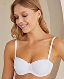 NBB Dolgusuz Desteksiz Straplez Cuplı Basic Sütyen- 3510