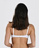 NBB Destekli Push-up Balenli V Yaka Kesim Cuplı Basic Sütyen- 3529