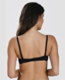 NBB Destekli Push-up Balenli V Yaka Kesim Cuplı Basic Sütyen- 3529