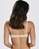 NBB Destekli Push-up Balenli V Yaka Kesim Cuplı Basic Sütyen- 3529