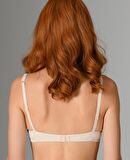 NBB Desteksiz Balenli V Yaka Kesim Cuplı Basic Klasik Kesim Sütyen- 3532