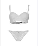 NBB Kadın Dantelli Lotus Straplez Balensiz Sütyen Cheeky Külot Takım -4503