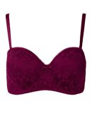 NBB Kadın Dantelli Lotus Straplez Balensiz Sütyen Cheeky Külot Takım -4503