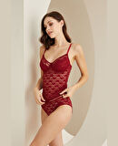 NBB Dantelli Balenli Ayarlanabilir Askılı Atlet Külot Takım- 4829