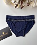 Kadın Dikişsiz Antibakteriyel Sportwear Fileli Slip/Bikini (Siyah, Bordo, Kahverengi, Lacivert)