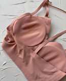 Nessa İnce Askılı Çıkarılabilir Padli Dikişsiz Lazer Kesim İz Yapmaz Kopçasız Bralet-2012