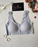 Gracie Lazer Kesim Dikişsiz Önü Çıtçıtlı Açılabilir Rahat Bralet/Sütyen (Emziren Anneler)