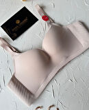 Marie İthal Dikişsiz Balensiz Destekli Toparlayıcı Özellikli Kalın Askılı C Cup Kaliteli Sütyen