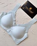 Ellie Dikişsiz İce-Silk (Buz İpek) Görünmez Ultra Hafif Padli Nefes Alabilir İthal Bralet/Sütyen