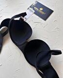 Samanta Balenli Desteksiz Lazer Kesim Parlak Kumaşlı İthal Sütyen -42