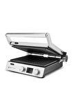 Karaca Steel Pro Sear and Grill Inox Izgara ve Tost Makinesi Yanmaz Yapışmaz Döküm Plakalar
