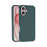 Forzacase iPhone 16 uyumlu Liquid Serisi İçi Kadife Lansman Silikon Kılıf
