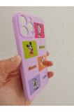 İPhone 13 Pro Max Uyumlu Mickey Mouse Tasarım Telefon Boyun Askılı Set Kılıf