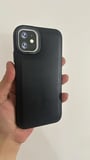 İphone 11 uyumlu Kamera Metal Çerçeveli içi Kadife Deri Lüks Kılıf