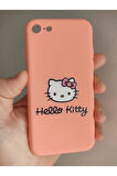 Iphone 7 / Iphone 8 / Iphone Se 2020 Pembe Hello Kitty Telefon Boyun Askılı Set