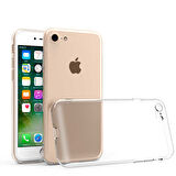 Apple iPhone 8 Kılıf Şeffaf İnce Esnek Silikon Kılıf Zipax-Süper