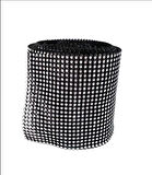 SİYAH STRAS ÇUKUR 24'LÜ ŞERİT 3  mt