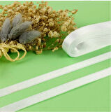 Beyaz 3 cm Saten Kurdale 10 metre 1 adet