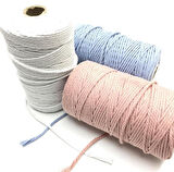 Su Yeşili Renkli Pamuklu Makrome ipi 500 gr