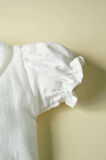 Kız Bebek Ve Çocuk Kısa Kollu Fırfırlı Müslin Gömlek