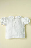 Kız Bebek Ve Çocuk Kısa Kollu Fırfırlı Müslin Gömlek