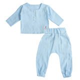 Kız Erkek Bebek Ve Çocuk Uzun Kollu Müslin Alt Üst İkili Takım