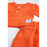 Kız Erkek Bebek Ve Çocuk Uzun Kollu Müslin Alt Üst İkili Takım