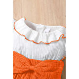 Kız Bebek Ve Çocuk Fiyonklu Müslin Zıbın Tulum